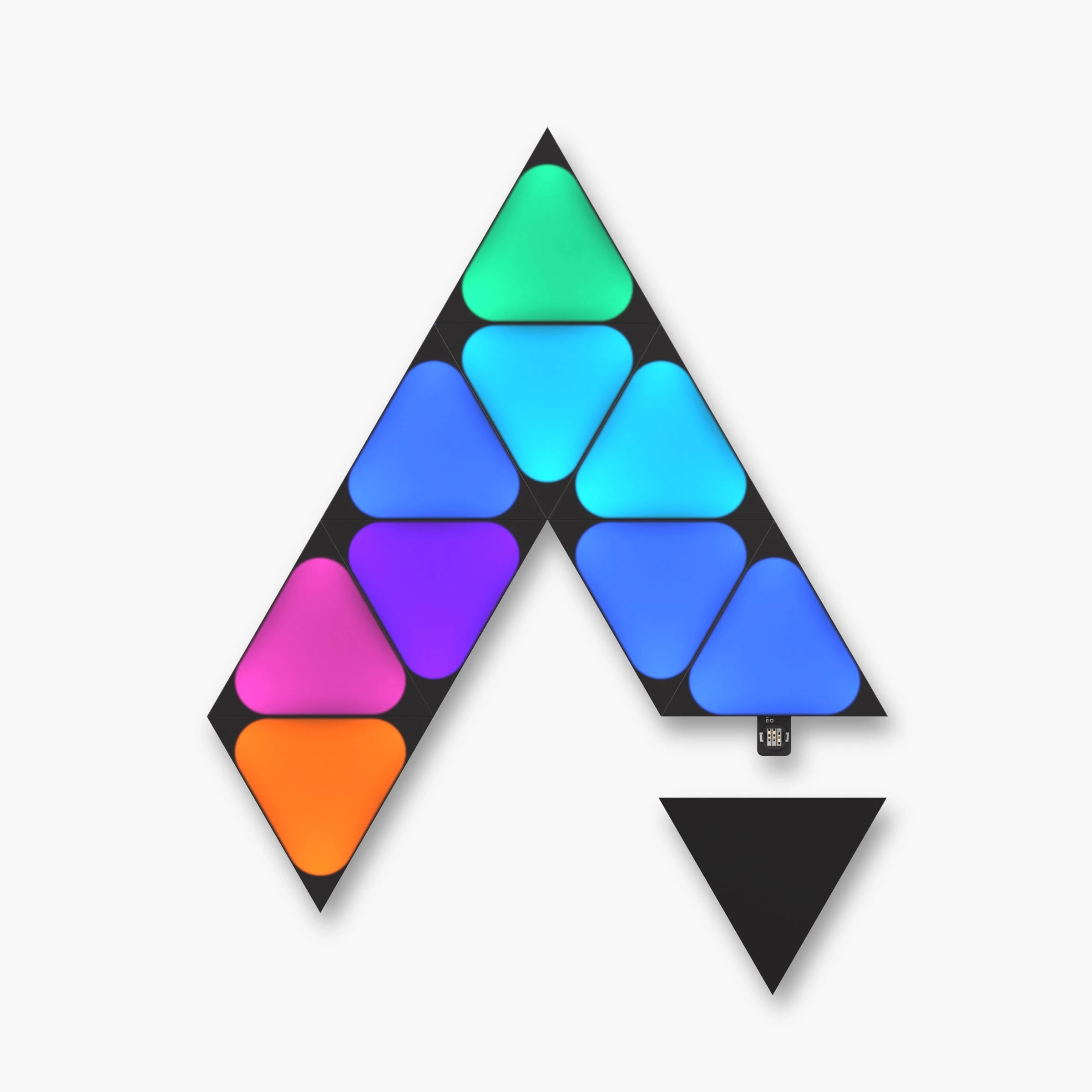 Nanoleaf Ultra Black Mini Triangles 型格黑色迷你三角形智能燈板擴充裝 (10塊)